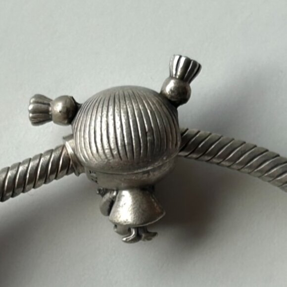 Authentic Pandora Sterling Silver Bracelet with 6 Pandora Sterling Silver Charms - Picture 6 of 16